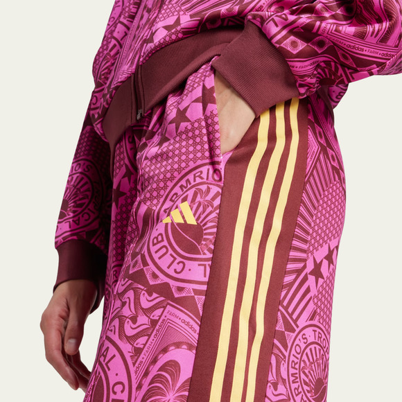 NWT Adidas x FARM RIO Wide Leg Track Pants sz Medium Flared Joggers Rare Collab - Picture 7 of 11